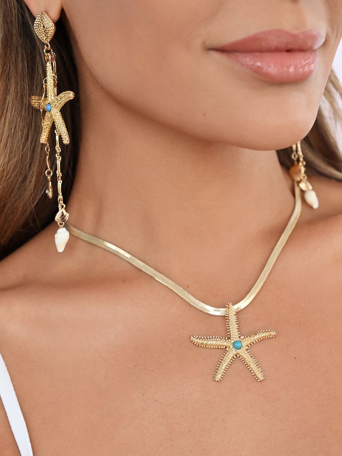 Starfish Seeker Drop Earrings - 18k Gold Plated | Ettika
