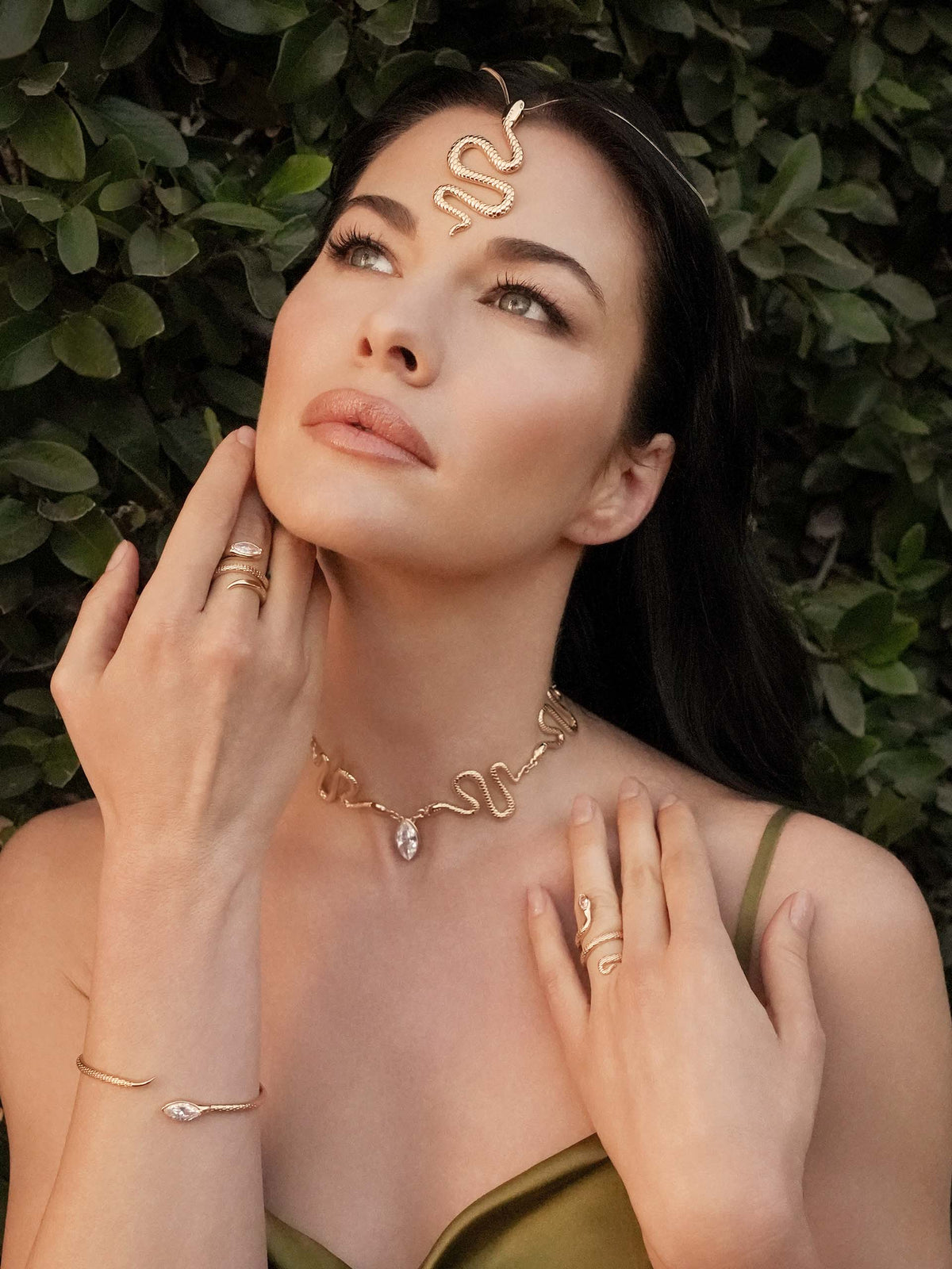 Serpentina Snake Choker Necklace - 18k Gold Plated | Ettika