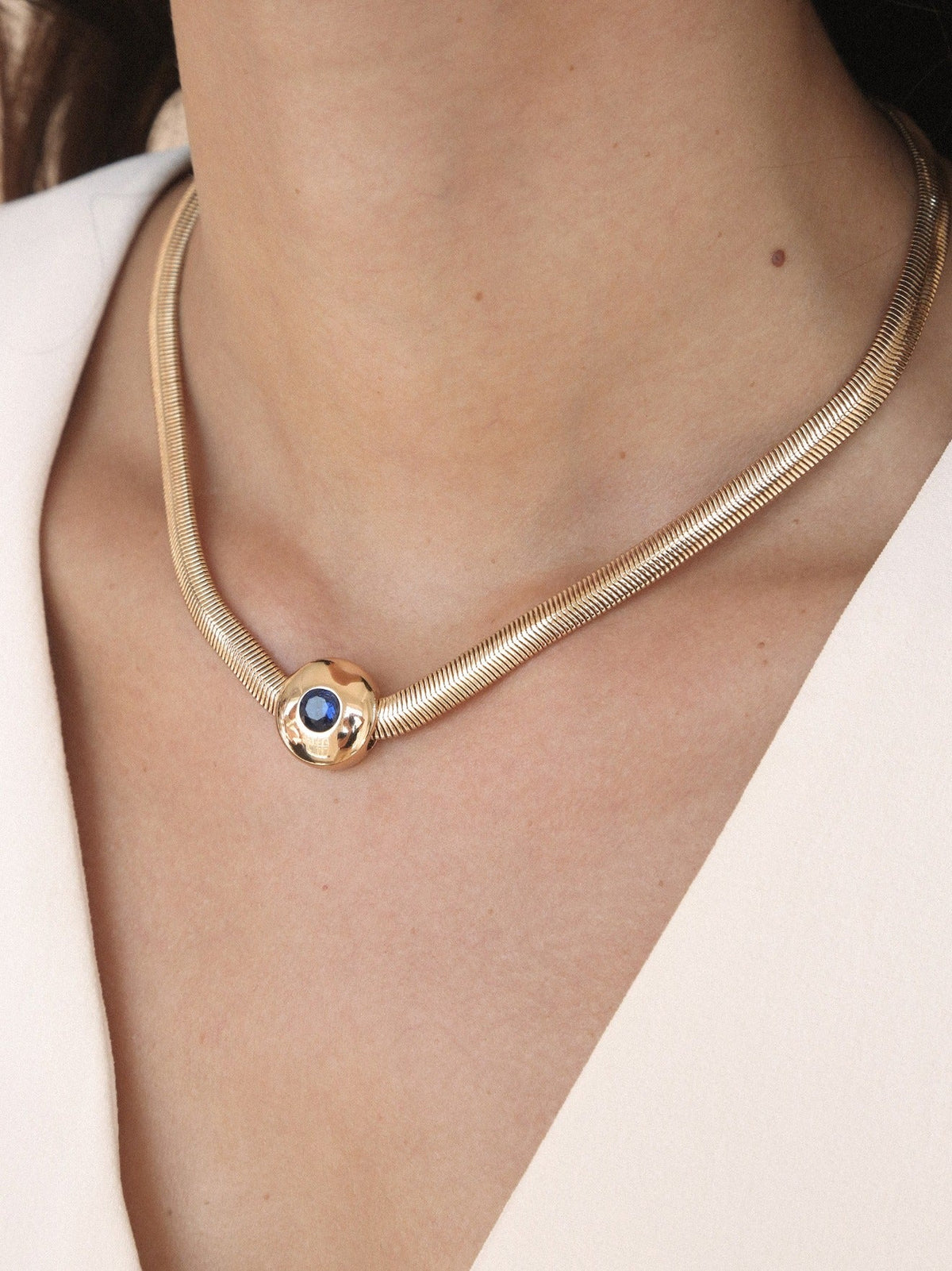 Emerald City Necklace - Clear Crystal with 18k Gold Plating | Ettika
