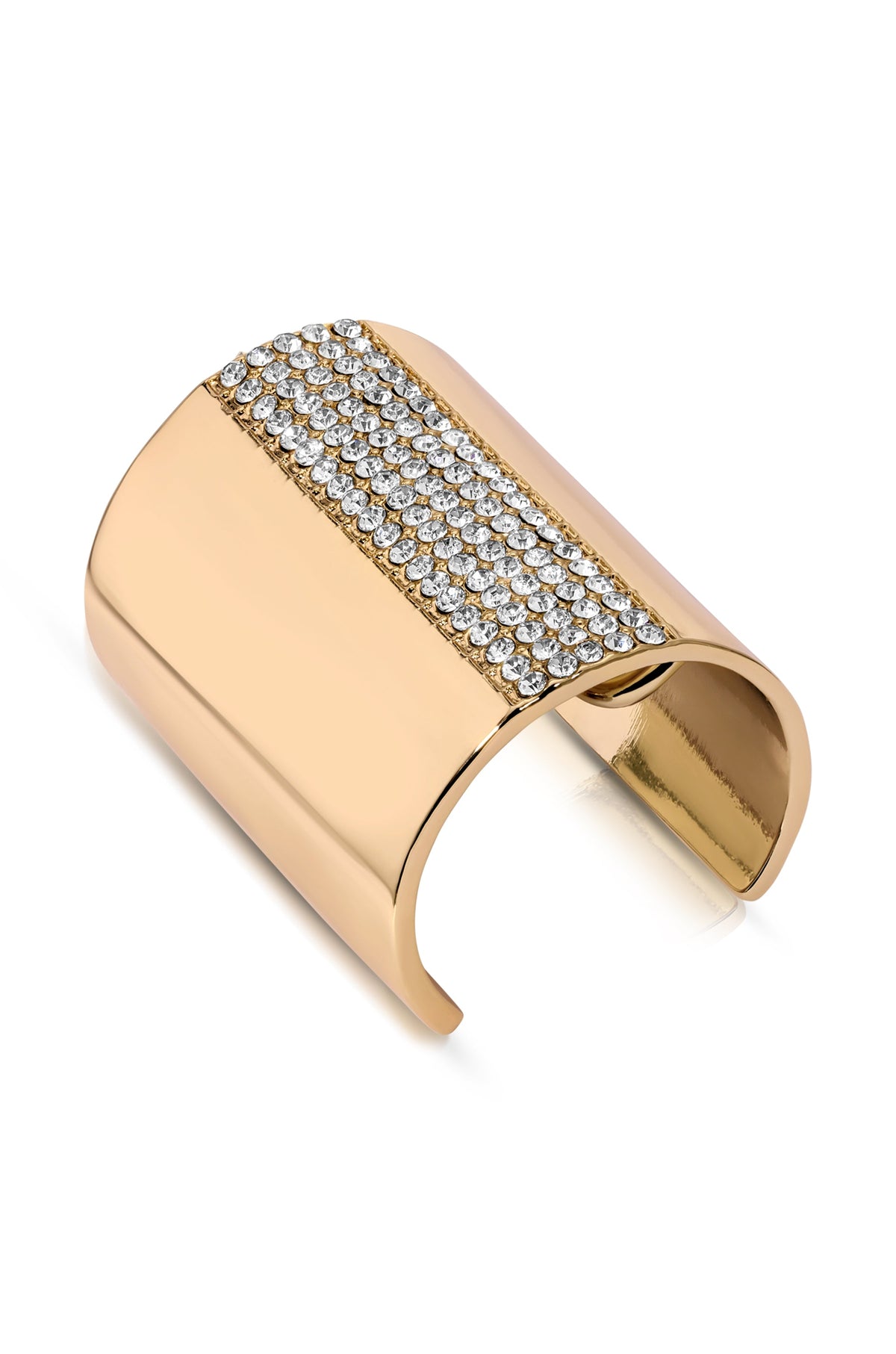 Sparkle Hair Cuff - Clear Crystal with Gold Tone | Ettika