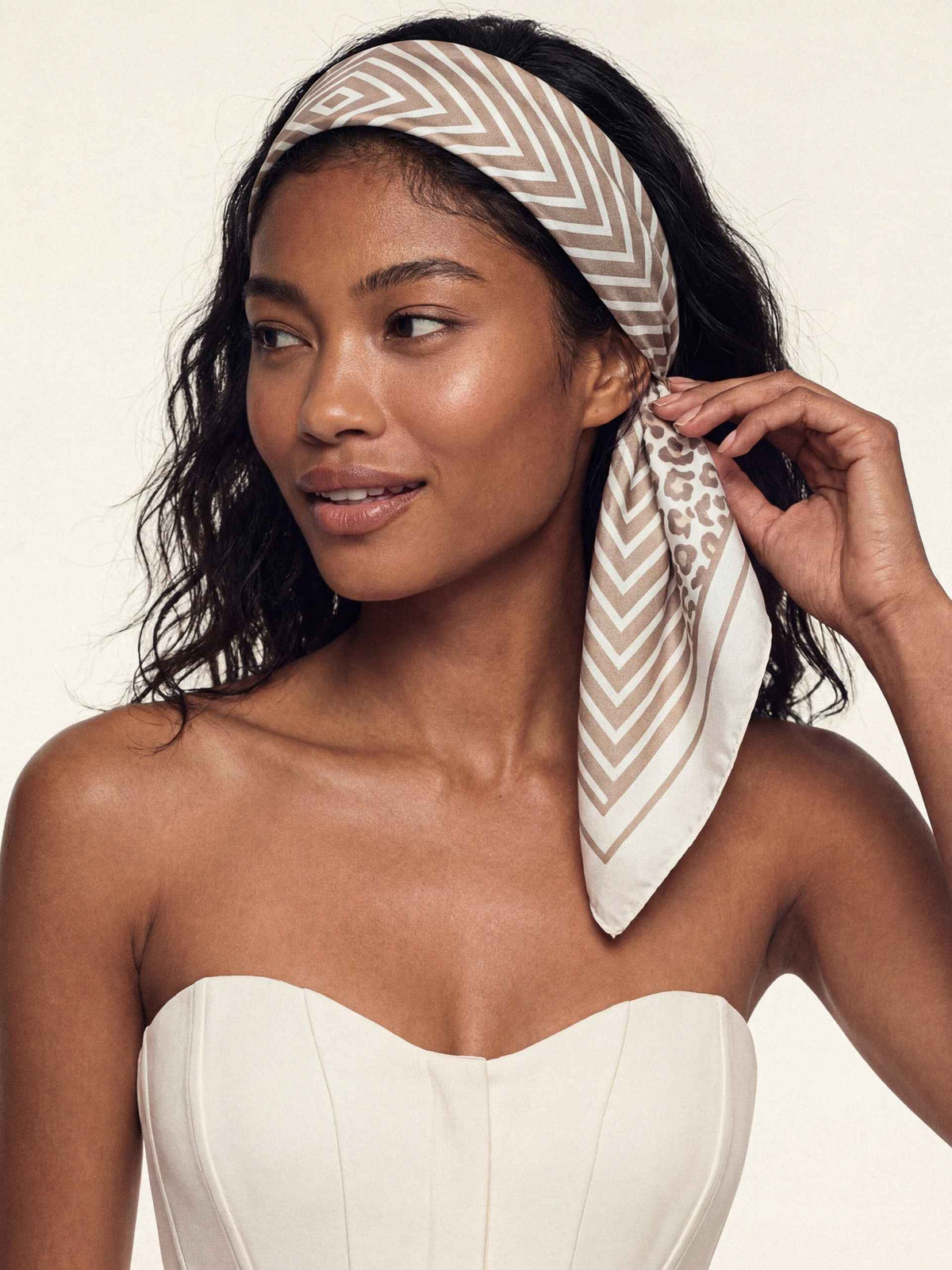 Neutral Animal Print Scarf - Tan | Ettika