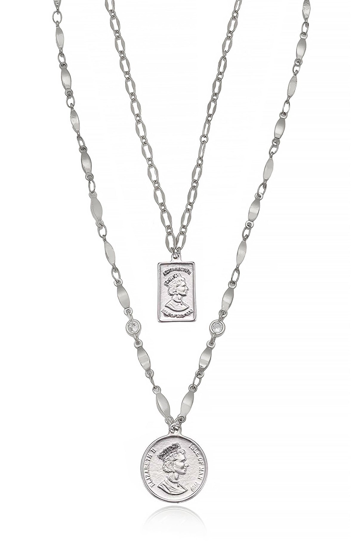 Medallions of Mine Layered Coin Necklace Set | Layered Coin Necklace Set - 18k Gold Plated | Ettika