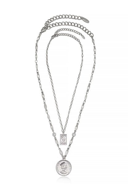 Medallions of Mine Layered Coin Necklace Set | Layered Coin Necklace Set - 18k Gold Plated | Ettika