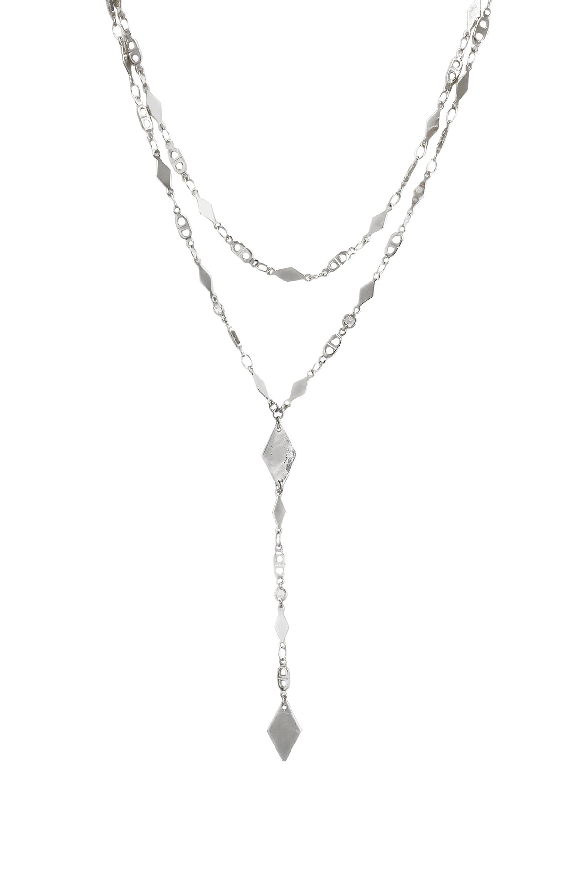 Augustine Layered Lariat Necklace - 18k Gold Plated | Ettika