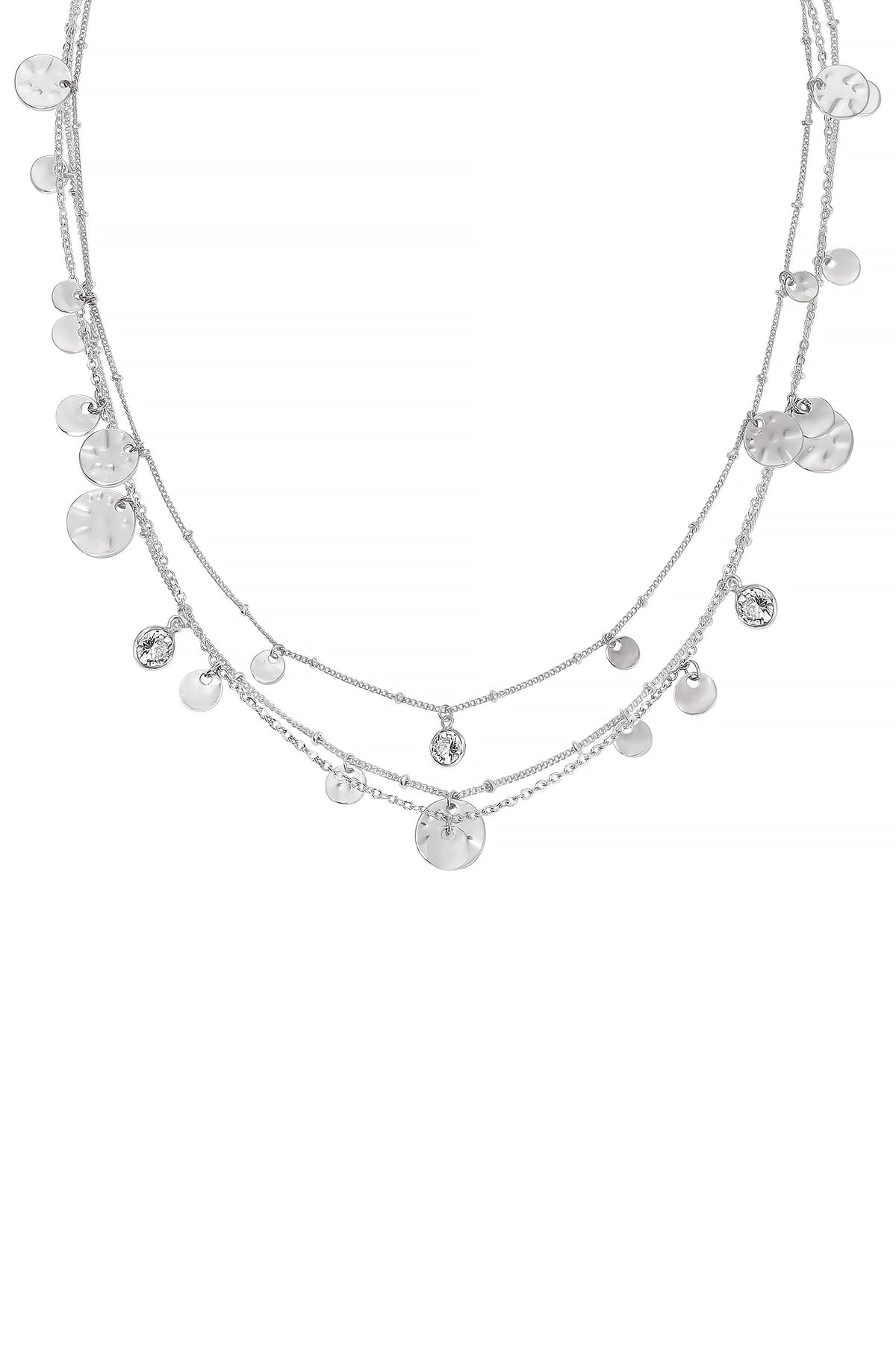 All in Layered Crystal Necklace Set - 18k Gold Plated | Ettika