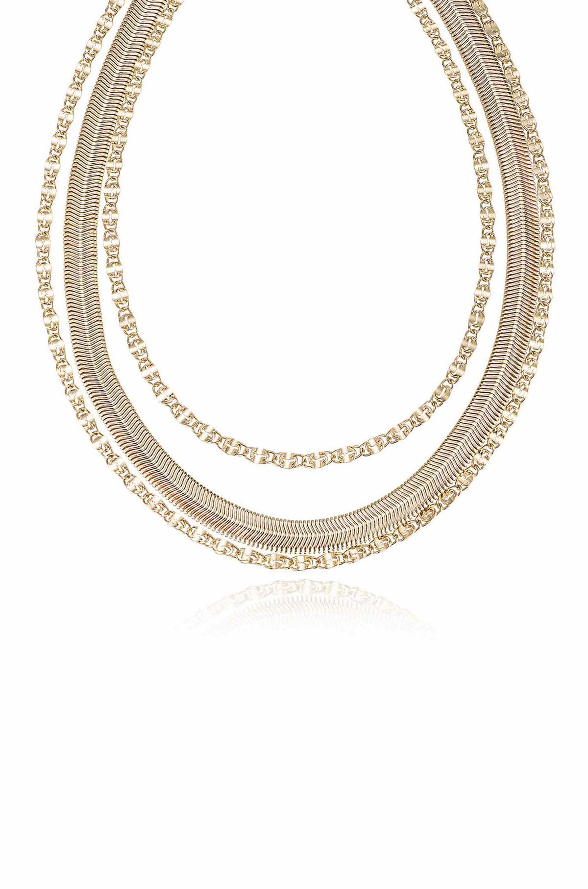 Supreme Mixed Chain Layered Necklace - 18k Gold Plated | Ettika