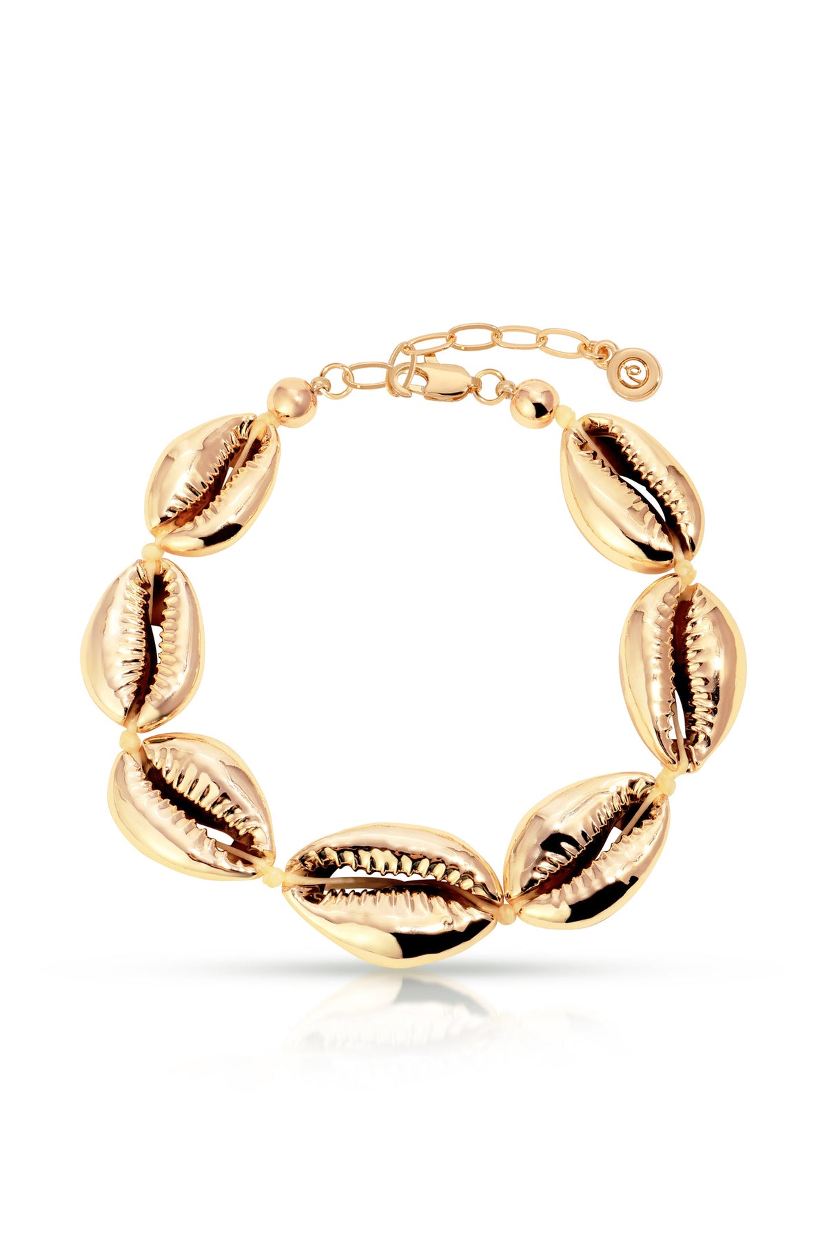 Seven Seas Shell Bracelet - Shell with 18k Gold Plating | Ettika