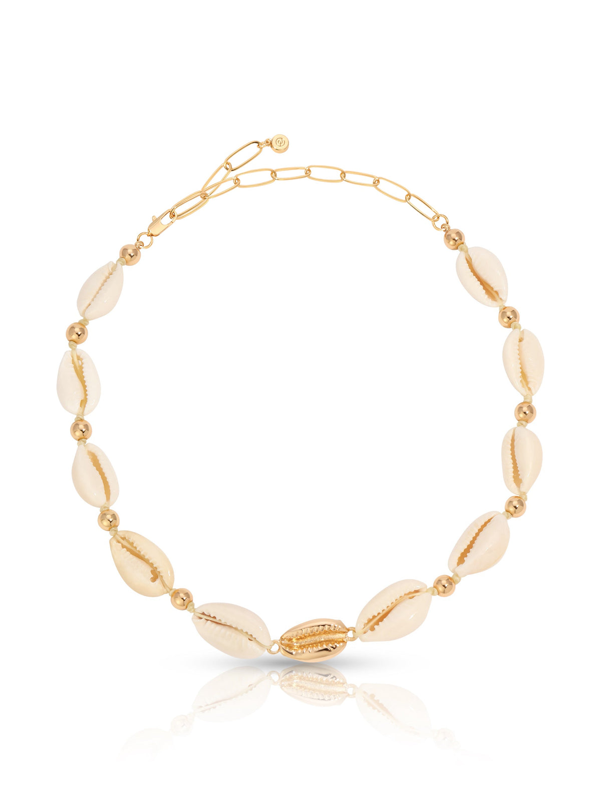 Ettika Jewelry | Shell & 18kt Gold Plated Necklace - Shell with 18k Gold Plating | Ettika