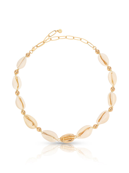 Ettika Jewelry | Shell & 18kt Gold Plated Necklace - Shell with 18k Gold Plating | Ettika