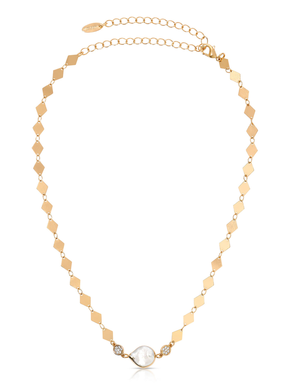 Dreamin' Freshwater Pearl Lariat Set - Pearl with 18k Gold Plating | Ettika