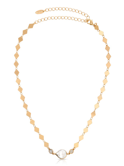 Dreamin' Freshwater Pearl Lariat Set - Pearl with 18k Gold Plating | Ettika