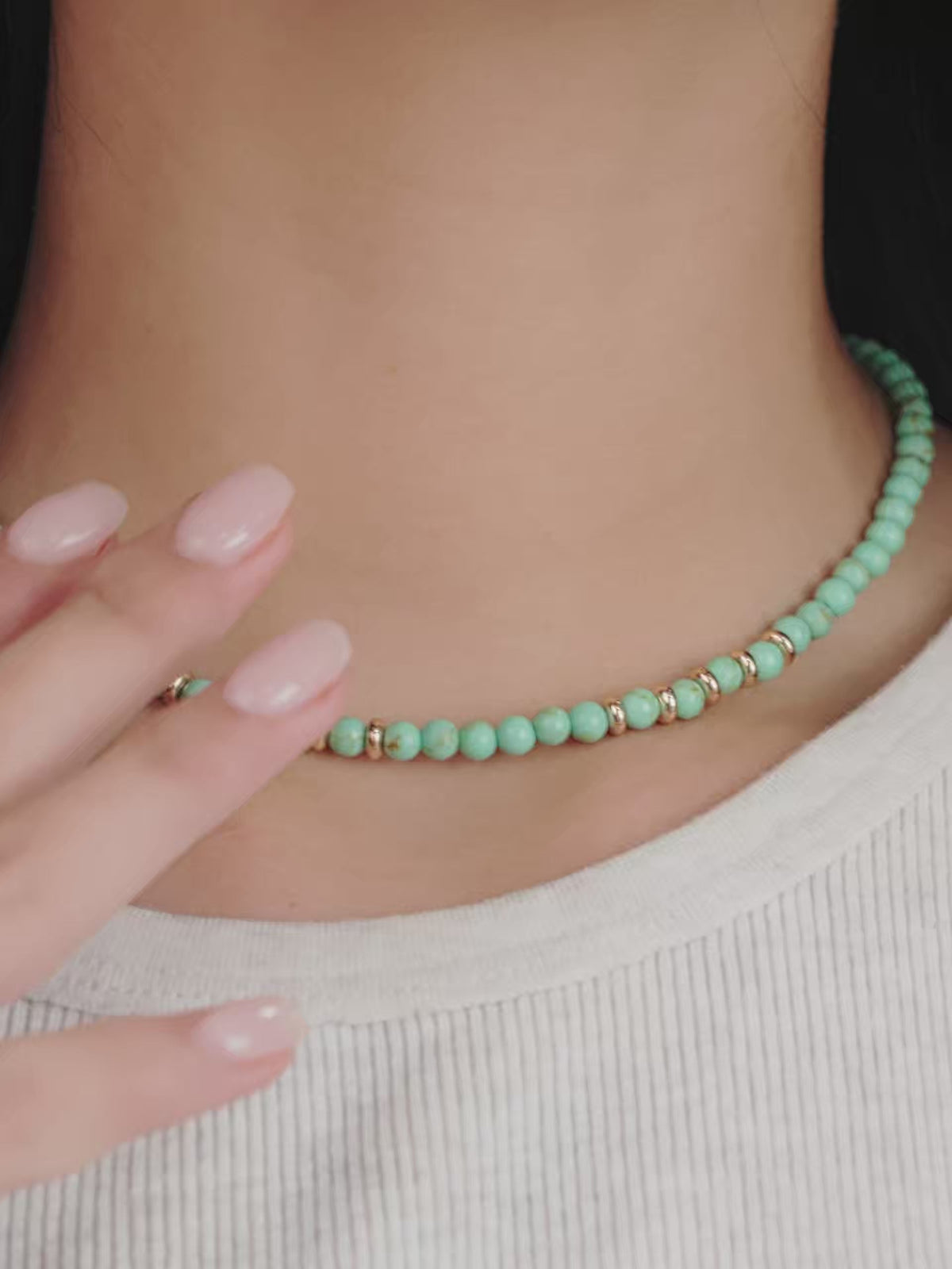 Still Surprise You Choker - Turquoise | Ettika