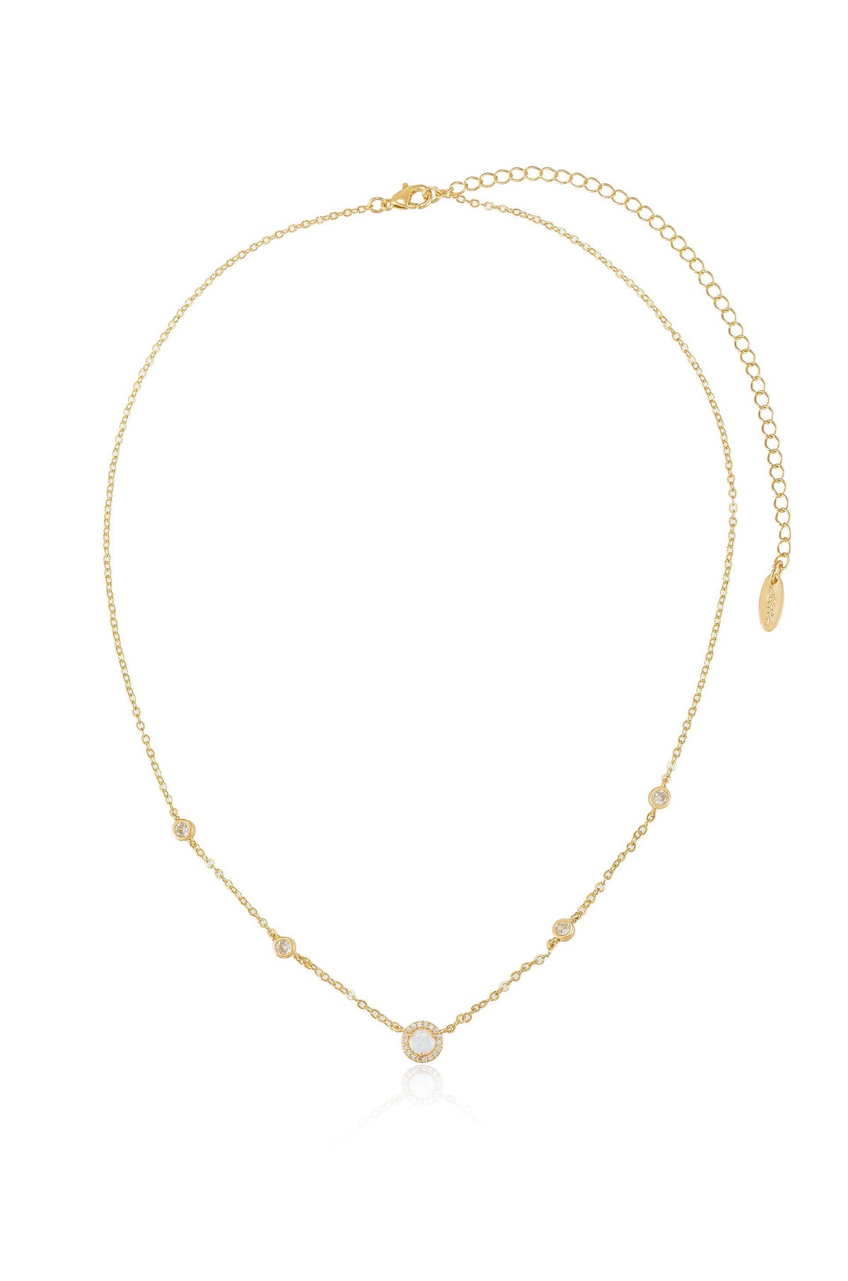 Olivia Opal and Crystal Necklace - 18k Gold Plated | Ettika