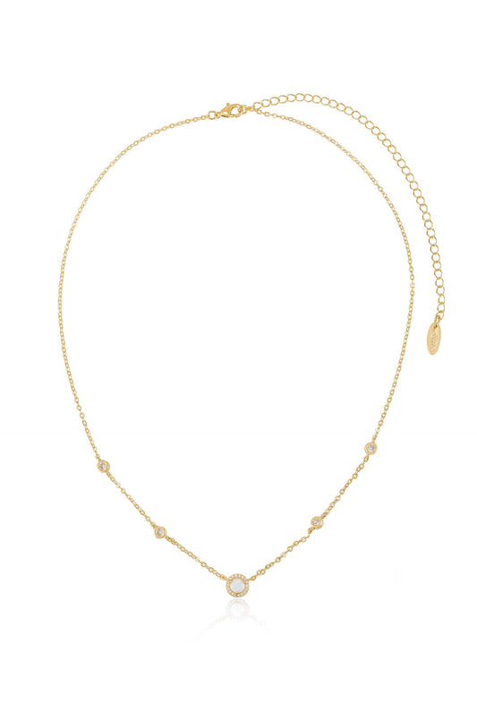 Olivia Opal and Crystal Necklace - 18k Gold Plated | Ettika