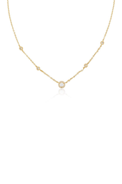 Olivia Opal and Crystal Necklace - 18k Gold Plated | Ettika