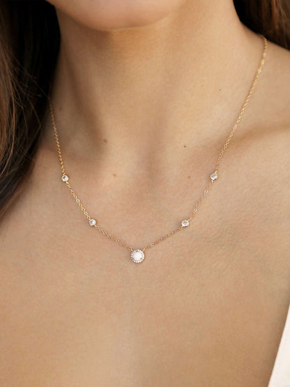 Olivia Opal and Crystal Necklace - 18k Gold Plated | Ettika