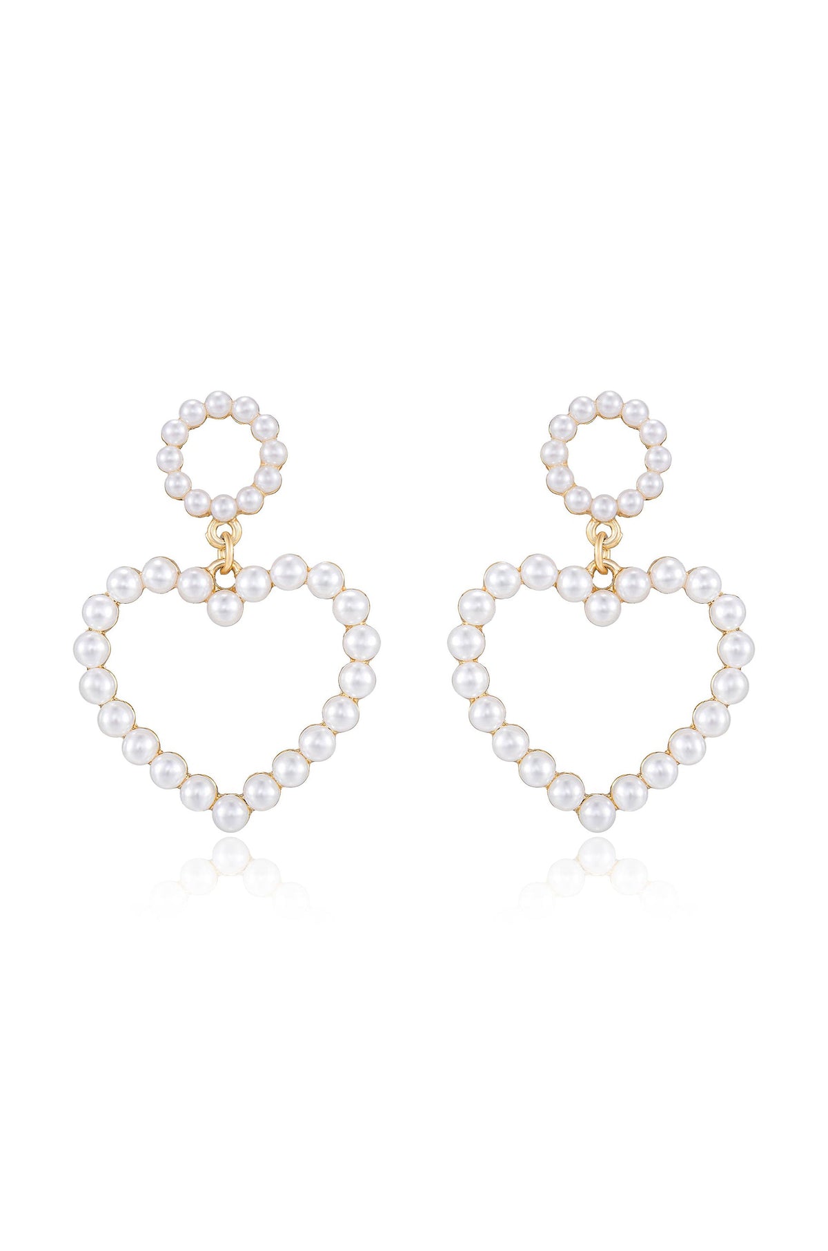Loving Pearl Heart Earrings - Pearl | Ettika