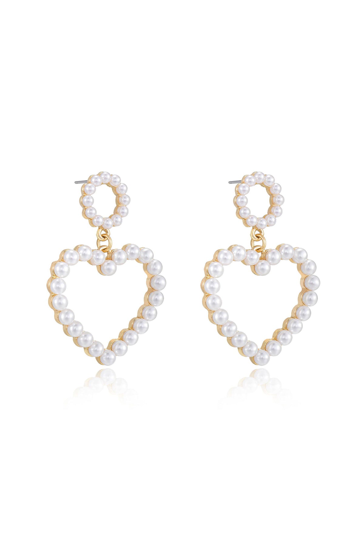 Loving Pearl Heart Earrings - Pearl | Ettika