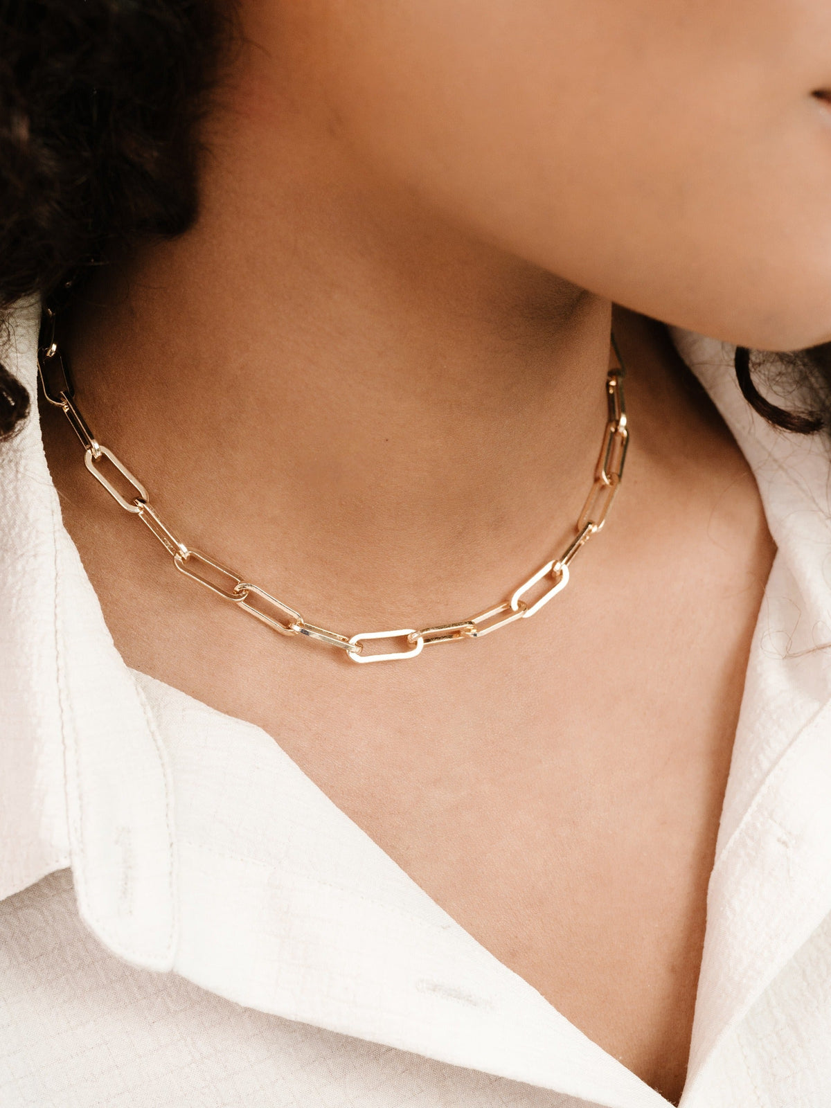 Interlinked Chain Necklace - 18k Gold Plated | Ettika