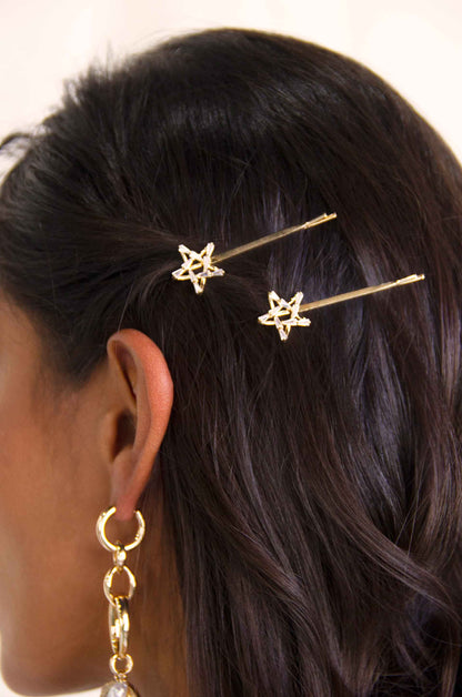 Spell Casting Crystal and Pearl Hair Pins - Pearl | Ettika