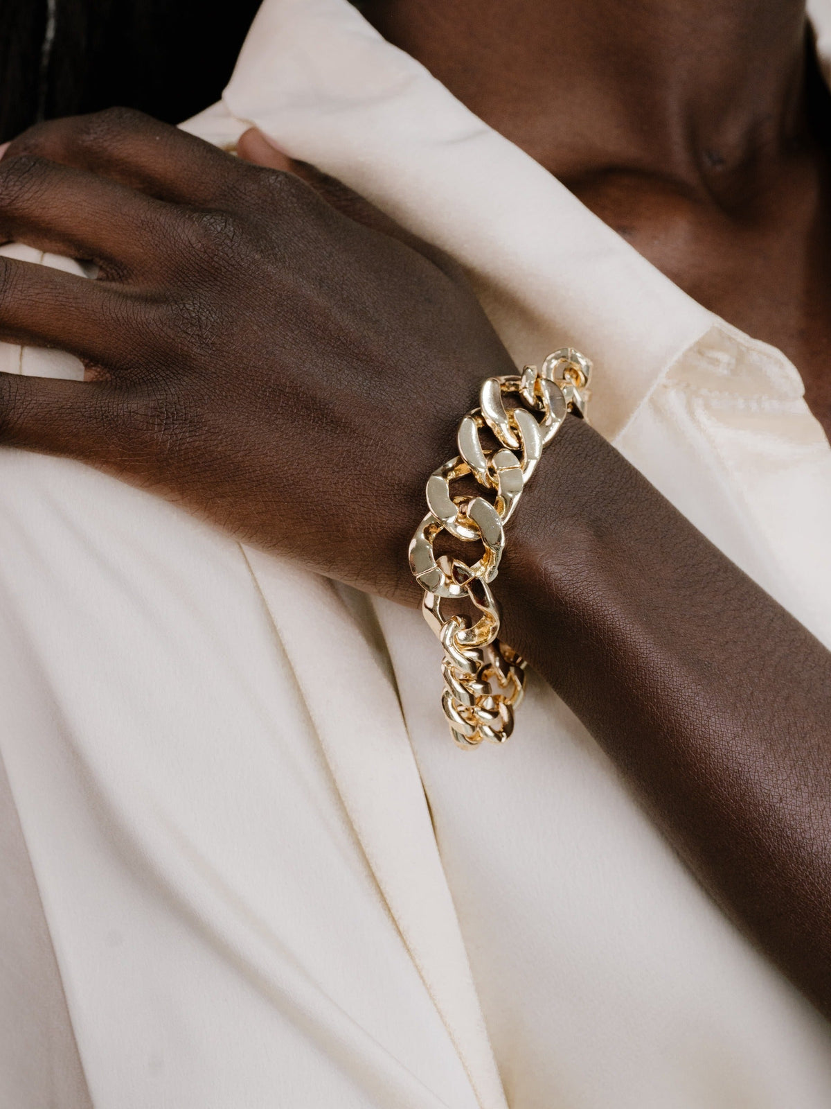Big, Bad and Bold Chain Link Bracelet - 18k Gold Plated | Ettika