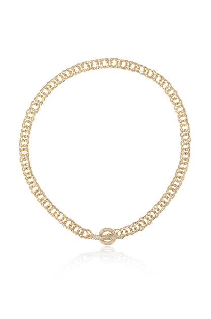 All About That Chain Crystal Necklace - 18k Gold Plated | Ettika