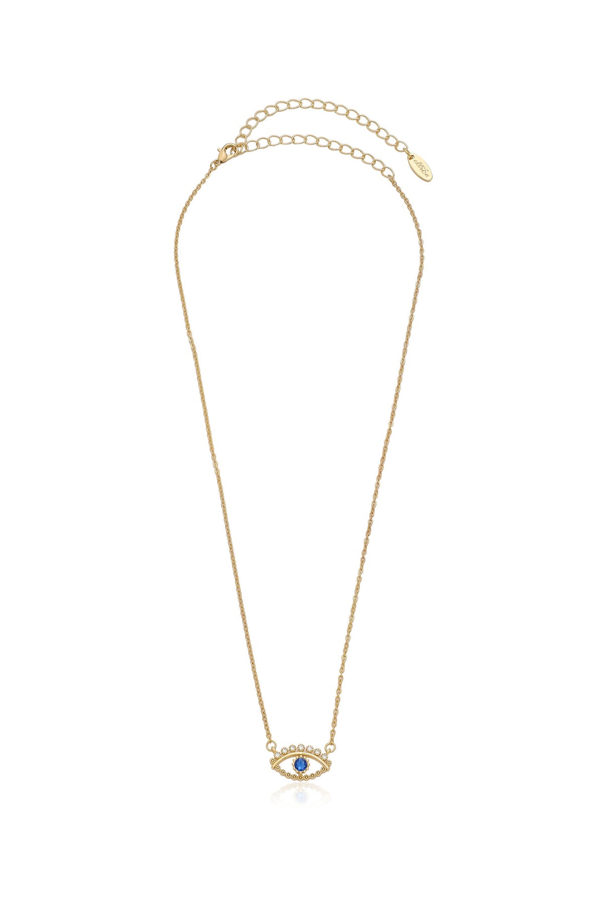 All Knowing Eye Crystal Necklace - Clear Crystal with 18k Gold Plating | Ettika