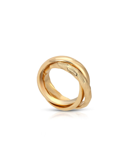 Don't Get It Twisted Ring - 18k Gold Plated | Ettika