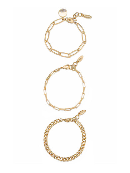 The Power of Three Bracelet Set - 18k Gold Plated | Ettika