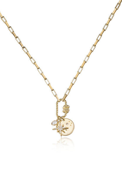 Charmed For Sure Necklace - 18k Gold Plated | Ettika