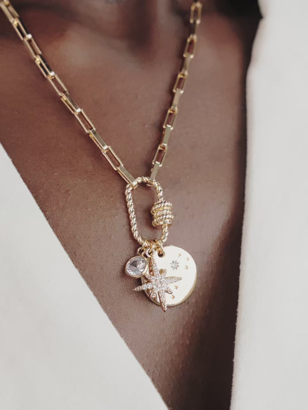 Charmed For Sure Necklace - 18k Gold Plated | Ettika
