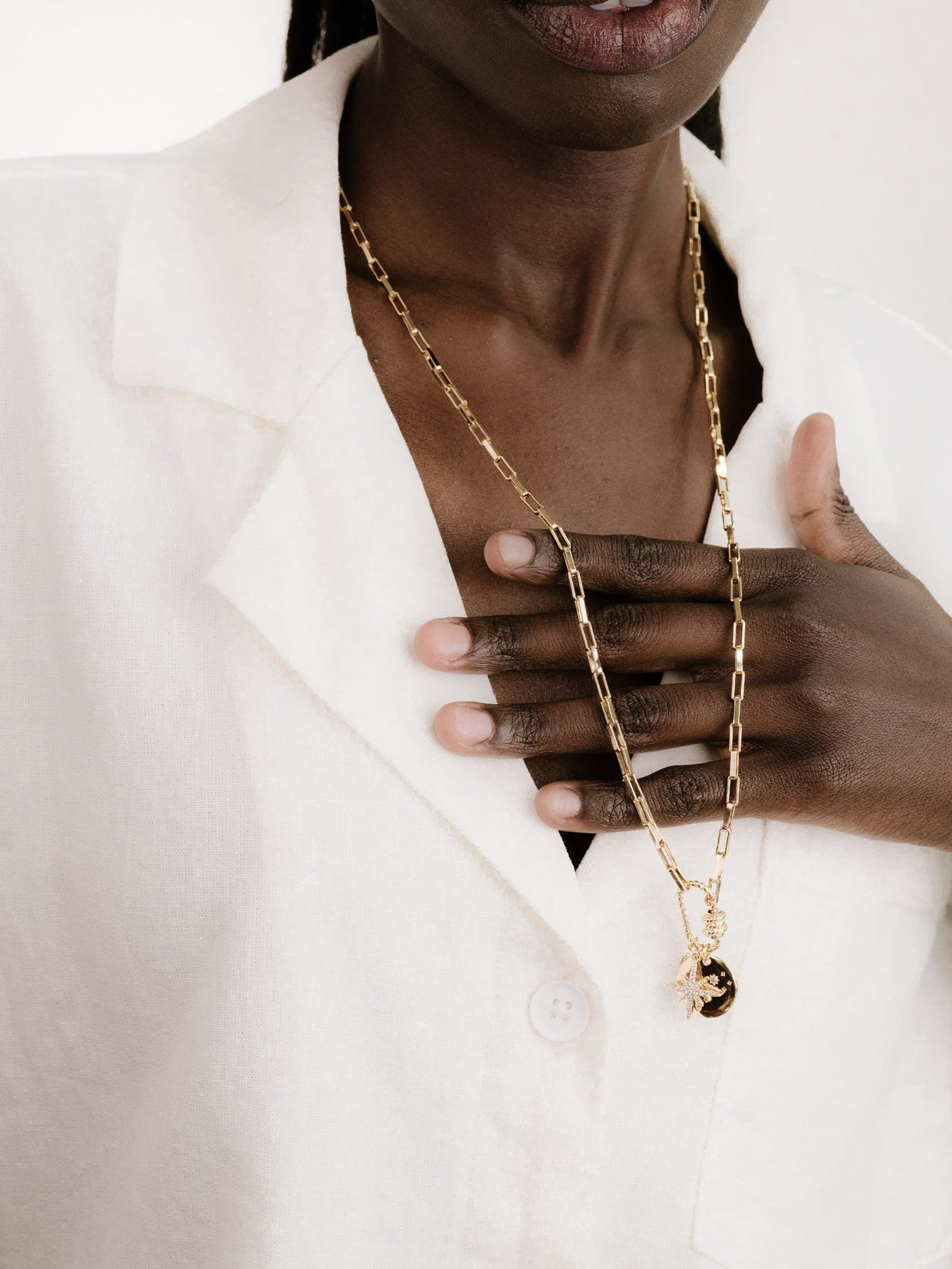 Charmed For Sure Necklace - 18k Gold Plated | Ettika