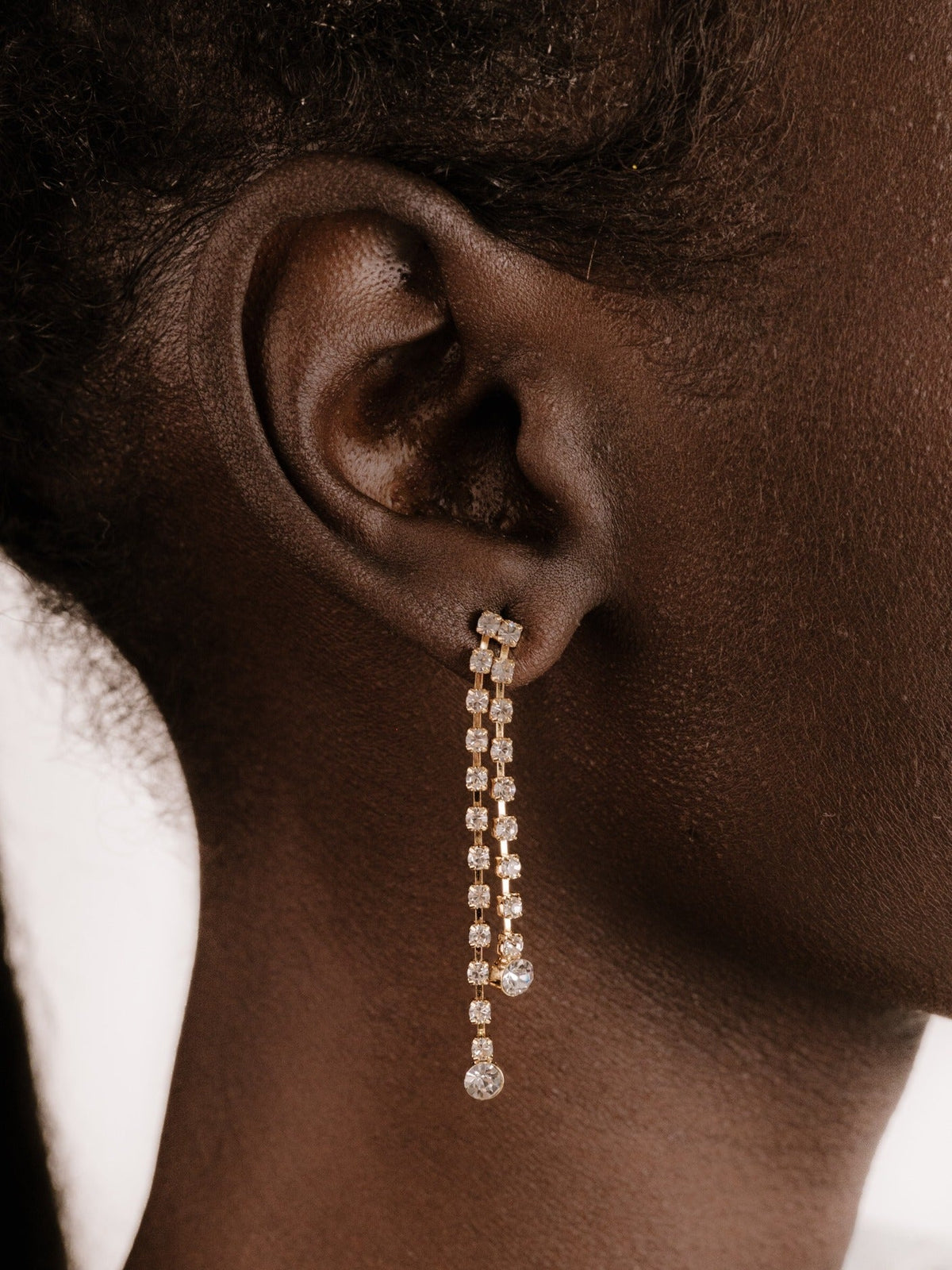 Crystal Sun Shower Dangle Earrings - Clear Crystals | Ettika