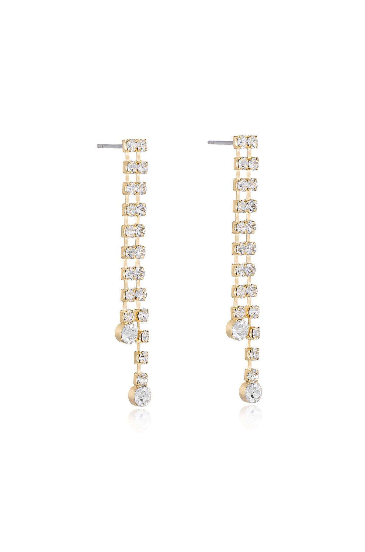 Crystal Sun Shower Dangle Earrings - Clear Crystals | Ettika