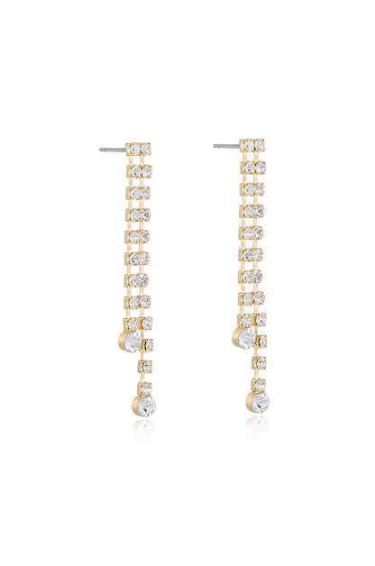 Crystal Sun Shower Dangle Earrings - Clear Crystals | Ettika