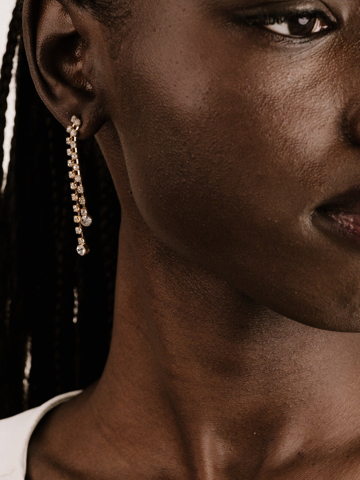 Crystal Sun Shower Dangle Earrings - Clear Crystals | Ettika