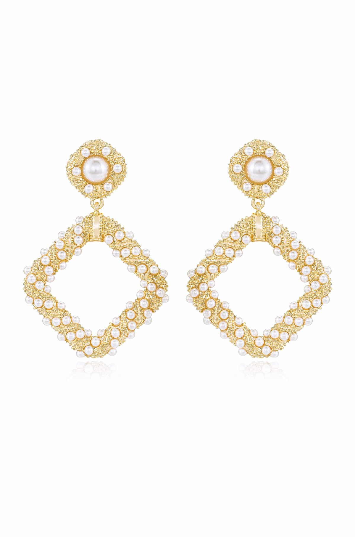 Pearl Knocker Earrings - Pearl | Ettika