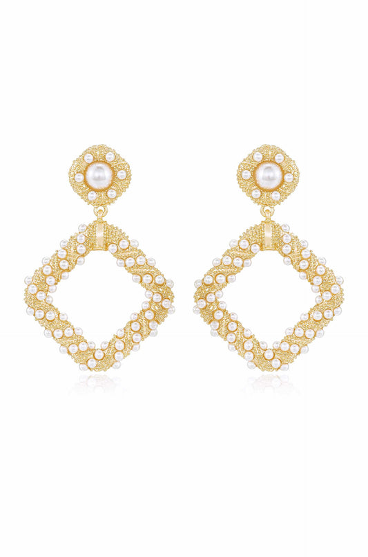 Pearl Knocker Earrings - Pearl | Ettika