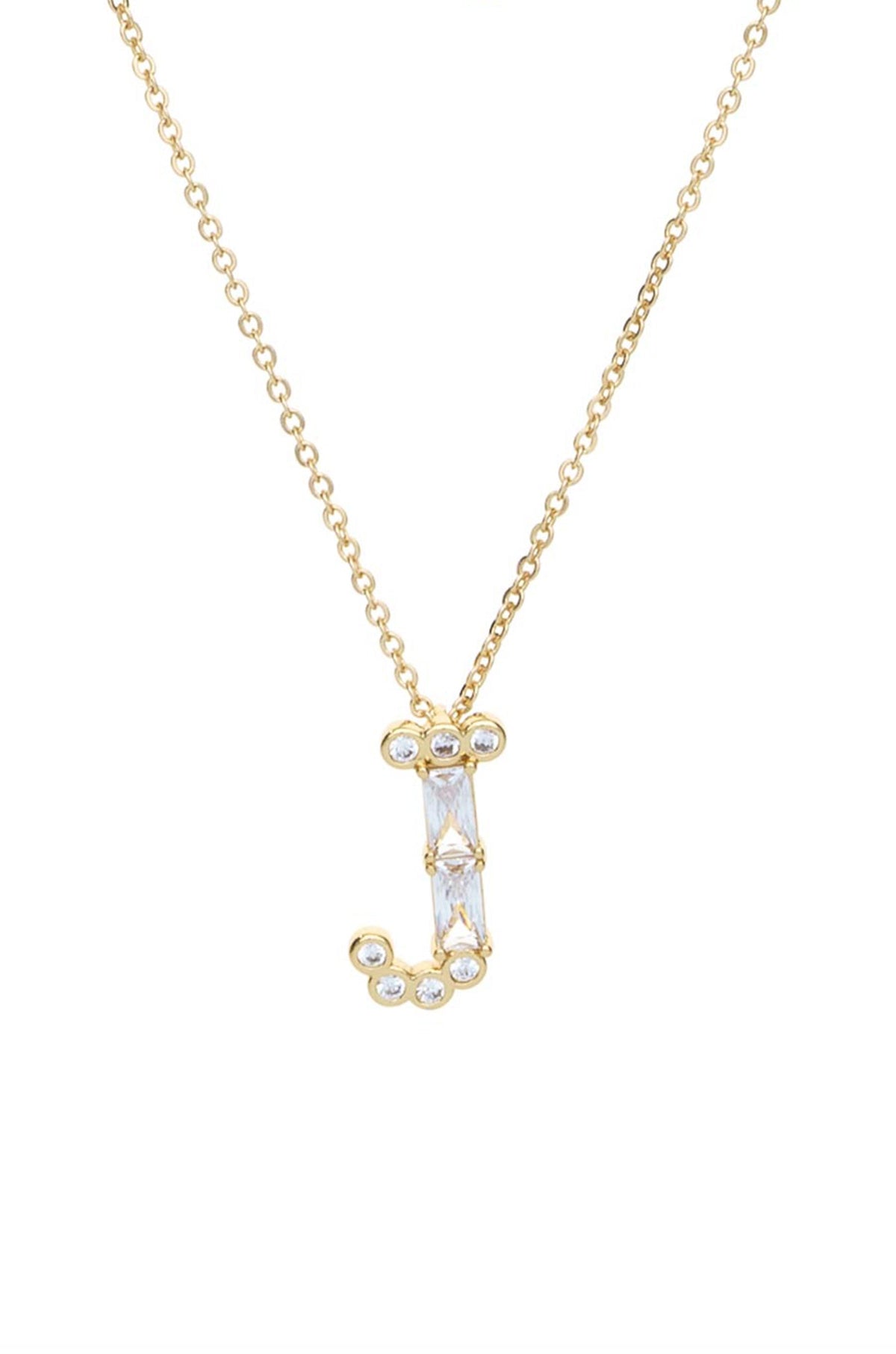 Mixed Crystal Initial Necklace - E | Ettika
