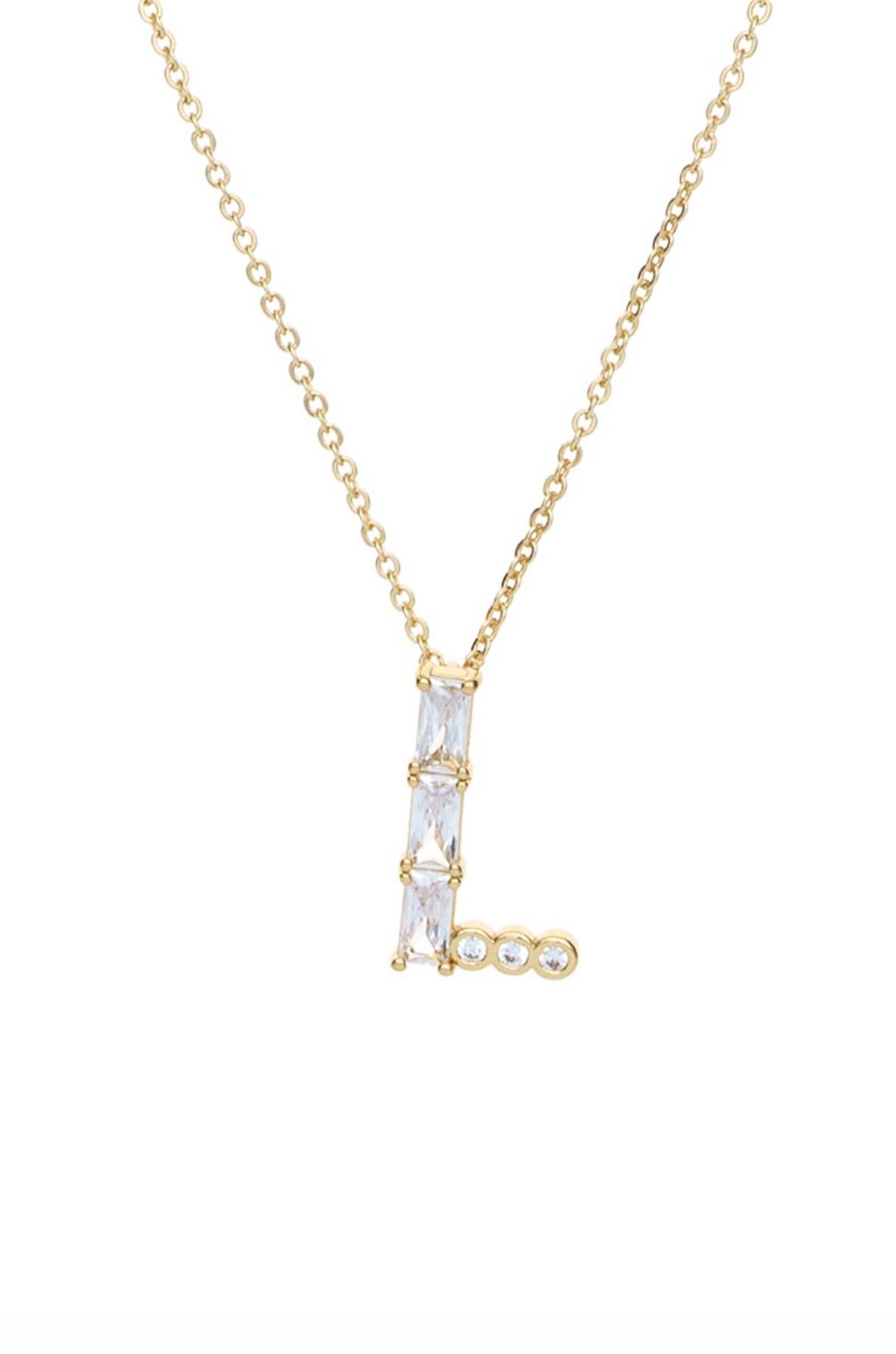 Mixed Crystal Initial Necklace - E | Ettika