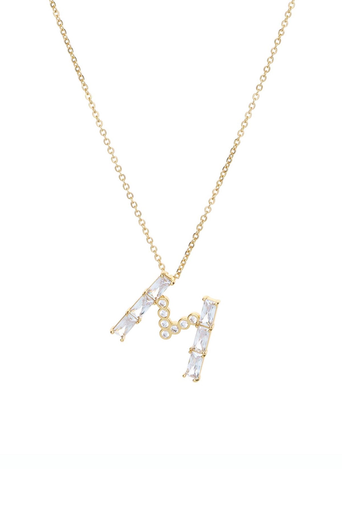 Mixed Crystal Initial Necklace - E | Ettika