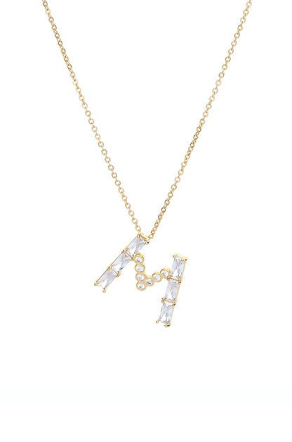 Mixed Crystal Initial Necklace - E | Ettika