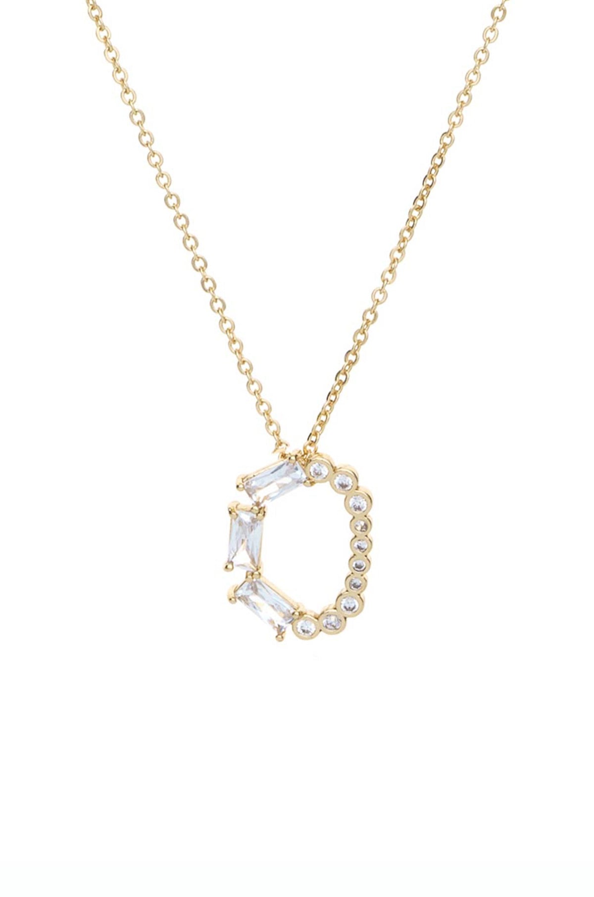 Mixed Crystal Initial Necklace - E | Ettika