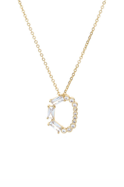 Mixed Crystal Initial Necklace - E | Ettika