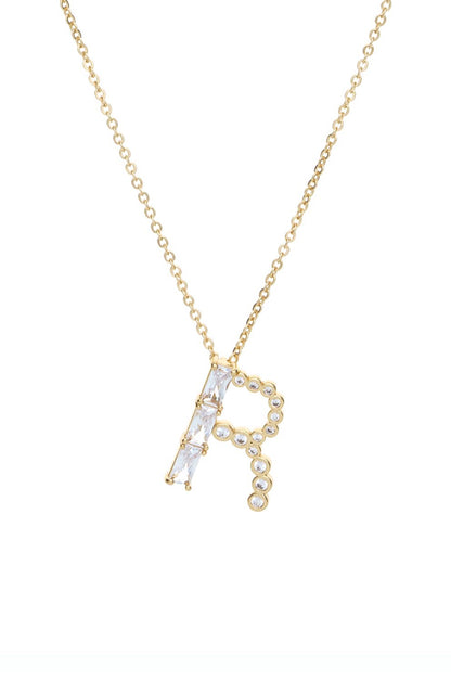 Mixed Crystal Initial Necklace - E | Ettika