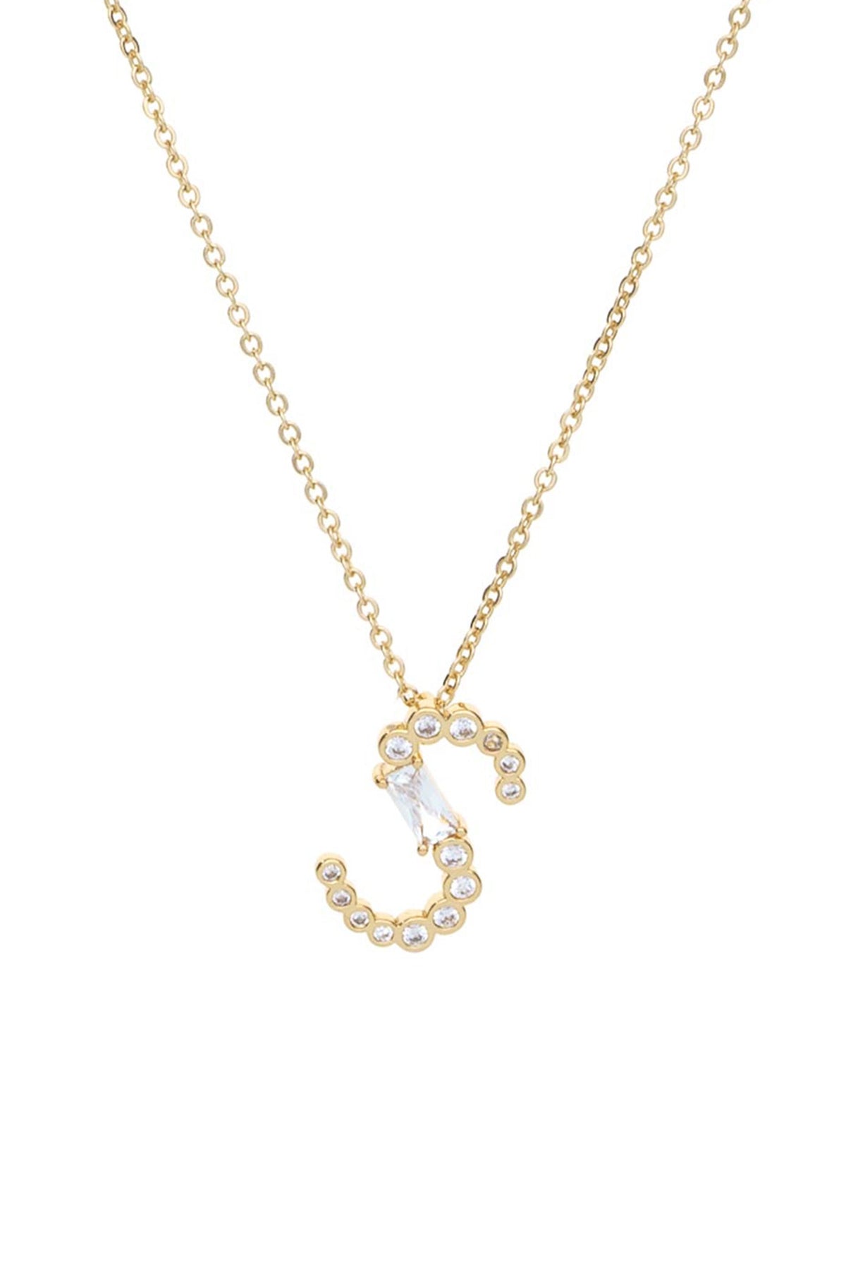 Mixed Crystal Initial Necklace - E | Ettika
