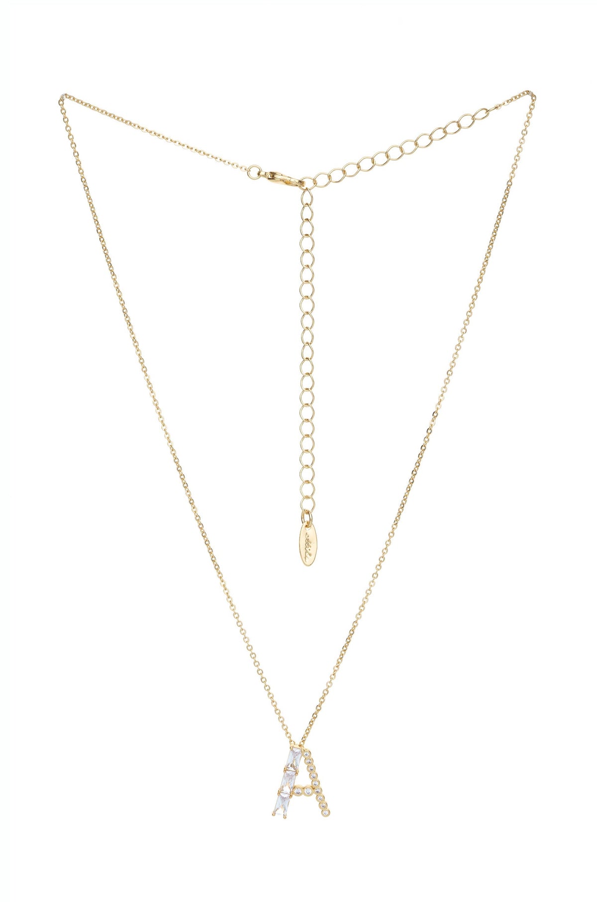 Mixed Crystal Initial Necklace - E | Ettika