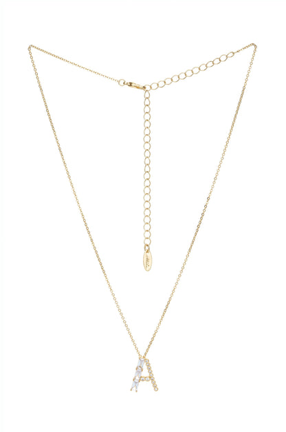 Mixed Crystal Initial Necklace - E | Ettika