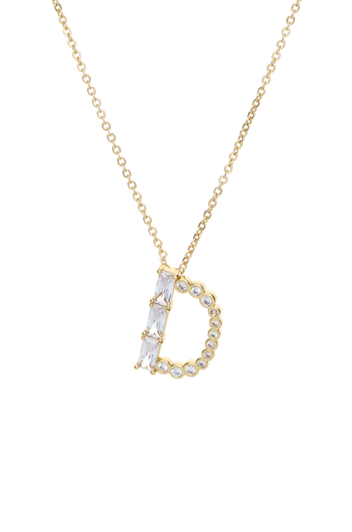 Mixed Crystal Initial Necklace - E | Ettika