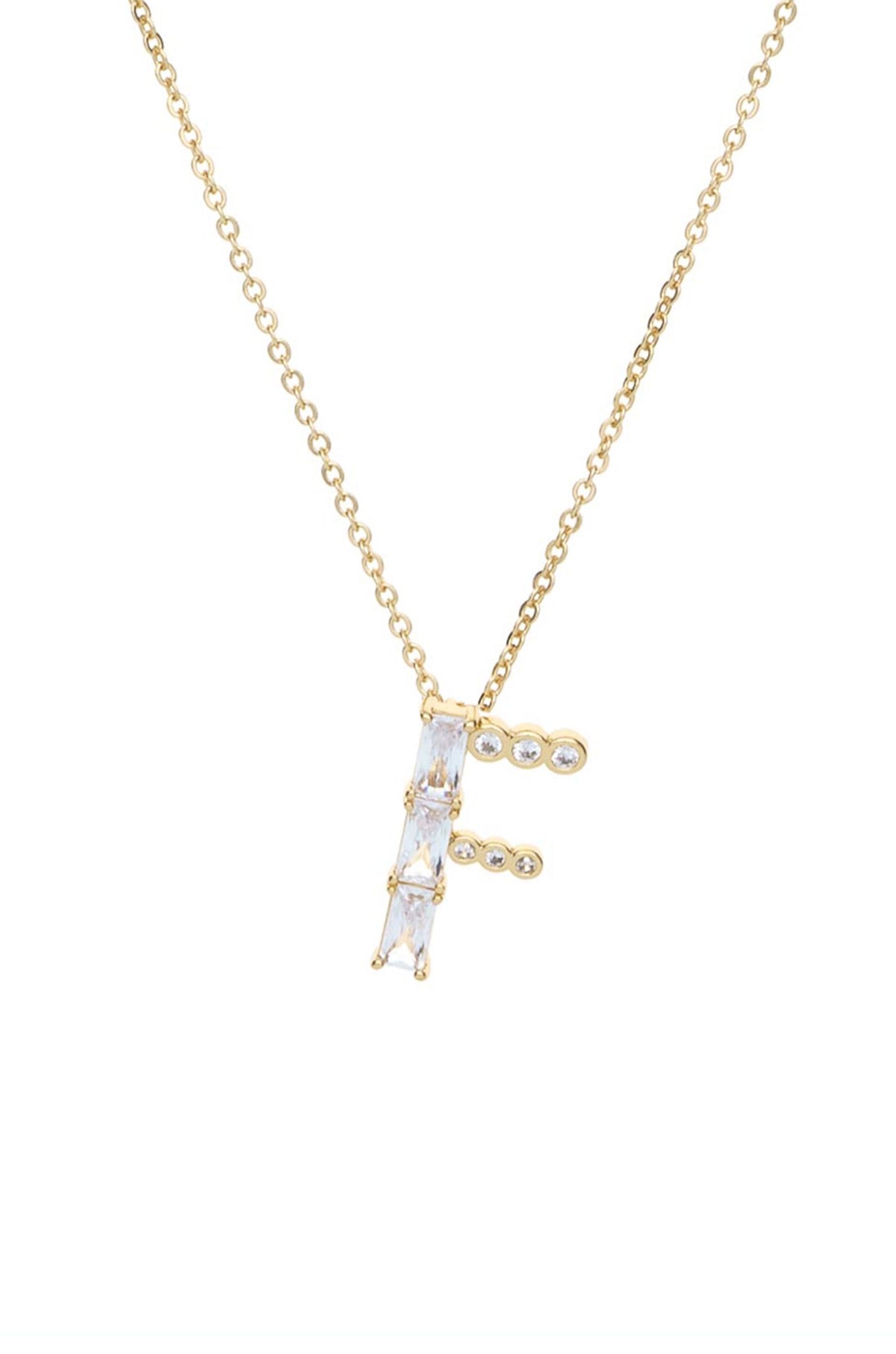 Mixed Crystal Initial Necklace - E | Ettika